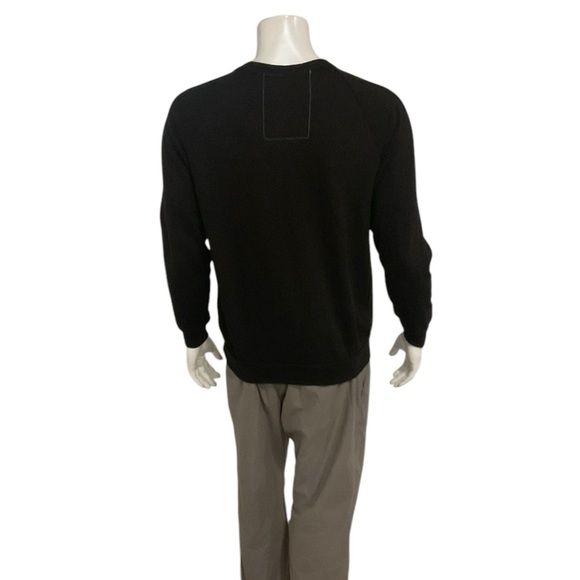 Aviator Nation Unisex Smiley 2 Heather Black Sweatshirt - Picture 3 of 5